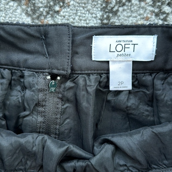 Ann Taylor Loft Petites Tweed Wool Shimmer Skirt Black 2P - Picture 3 of 8